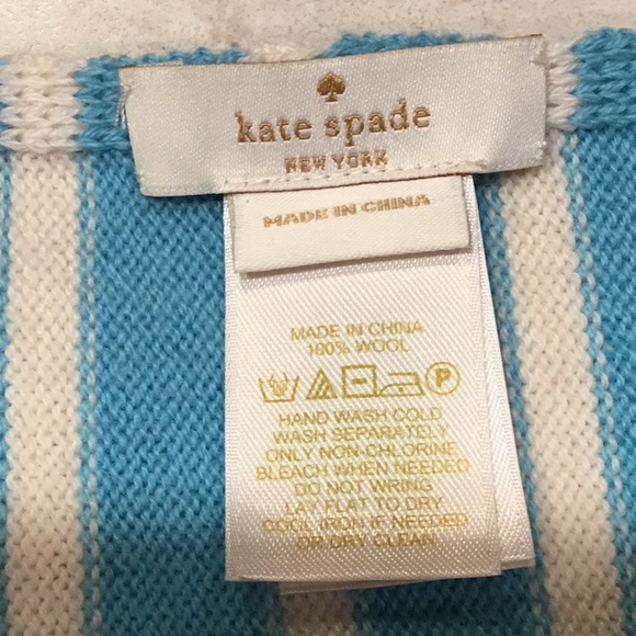 Kate Spade New York 100% Wool Infinity Scarf EUC - Picture 6 of 7